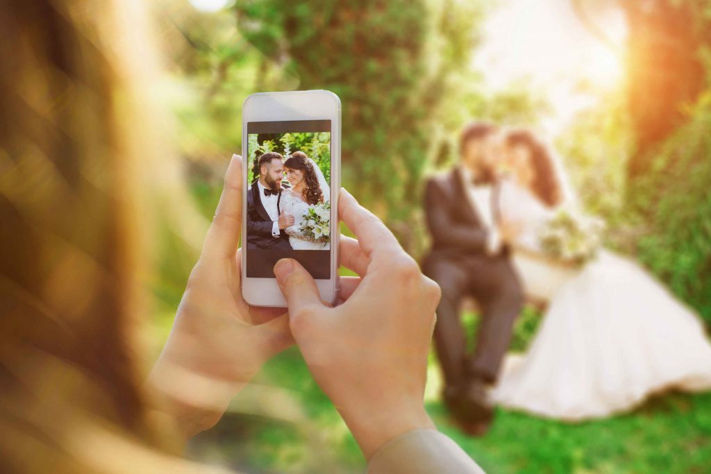 wedding photography with a phone