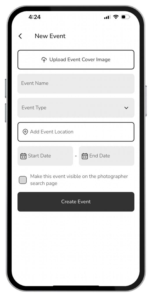 Share all your event or portrait session details